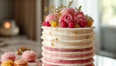 Tartas y pasteles de repostería gourmet